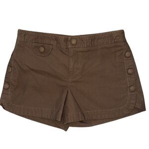 Size 2 Marc by Marc Jacobs Brown Dressy Medium Rise Shorts Button Designer